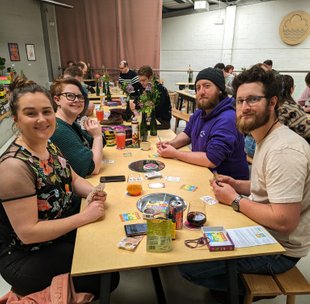 dungeons and flagons board games at cloudwater brewery manchester